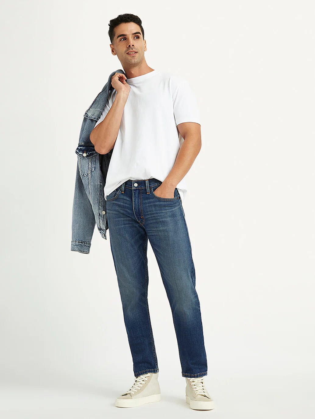 Men's 512 Blue Slim Tapered Fit Mid Rise Jeans - Image 2