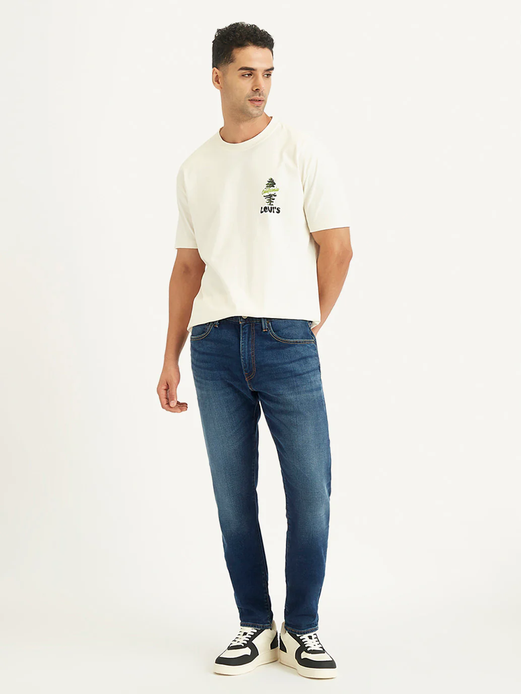 Men's 512 Blue Slim Tapered Fit Mid Rise Jeans - Image 3