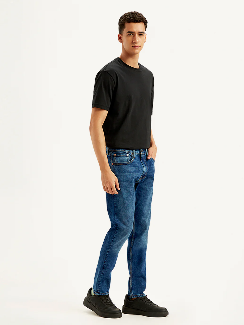 Men's 512 Blue Slim Tapered Fit Mid Rise Jeans - Image 6