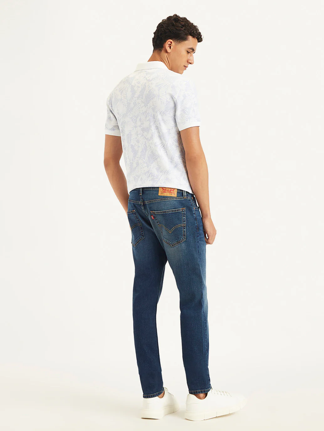 Men's 512 Blue Slim Tapered Fit Mid Rise Jeans - Image 3