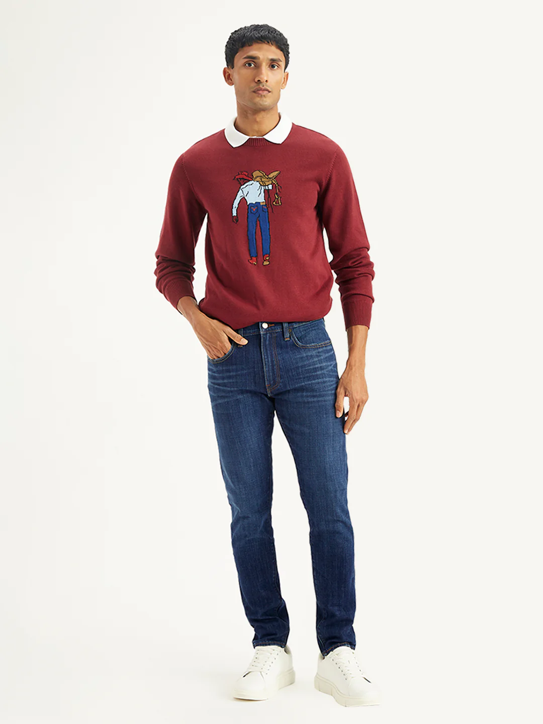 Men's 512 Blue Slim Tapered Fit Mid Rise Jeans - Image 2