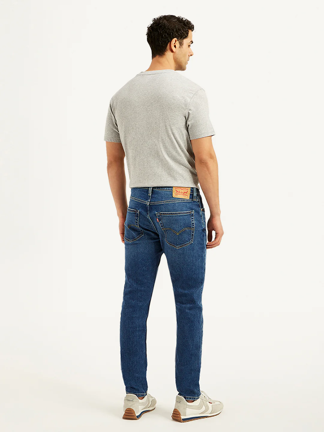 Men's 512 Blue Slim Tapered Fit Mid Rise Jeans - Image 3