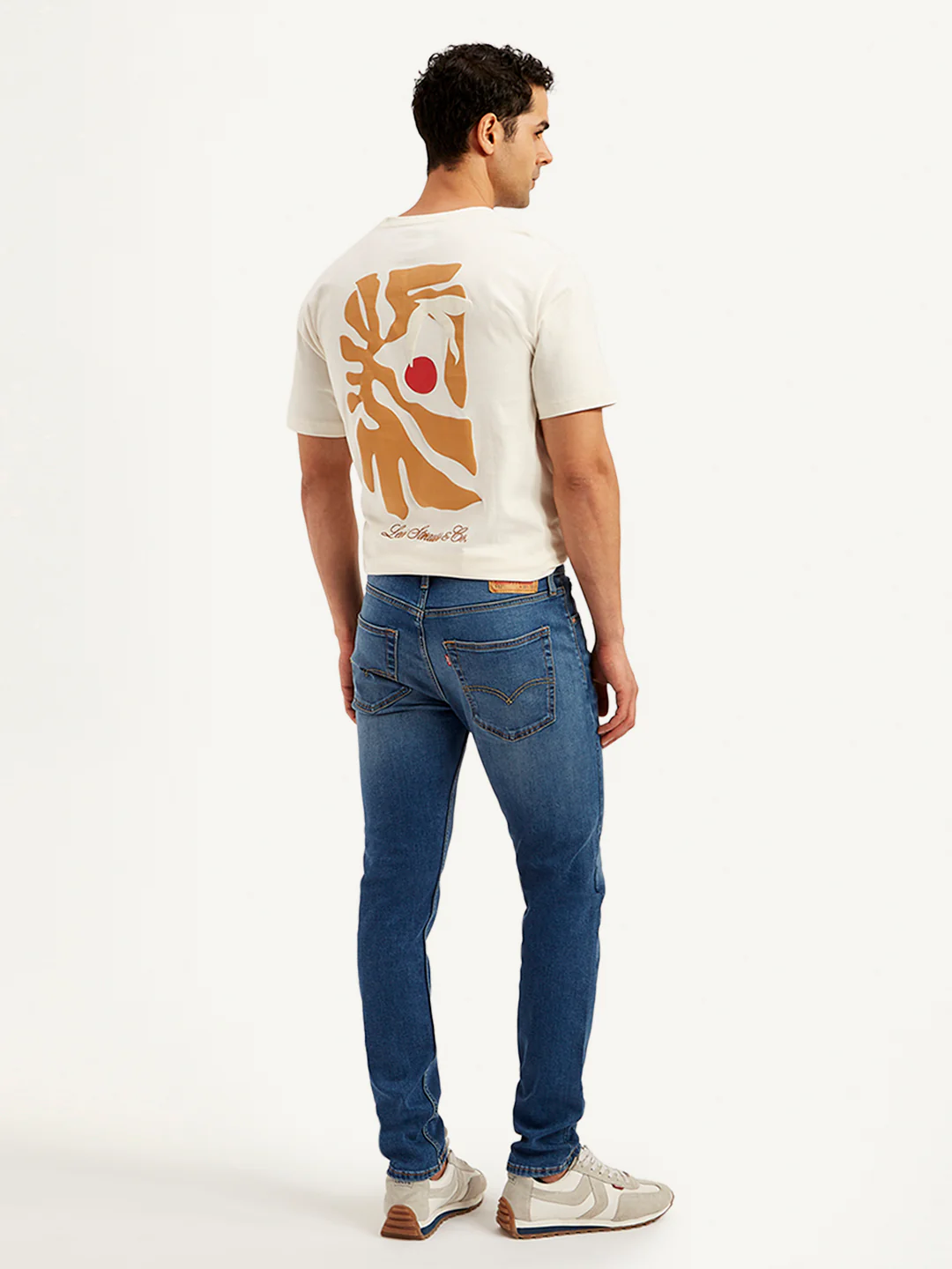 Men's 512 Blue Slim Tapered Fit Mid Rise Jeans - Image 3