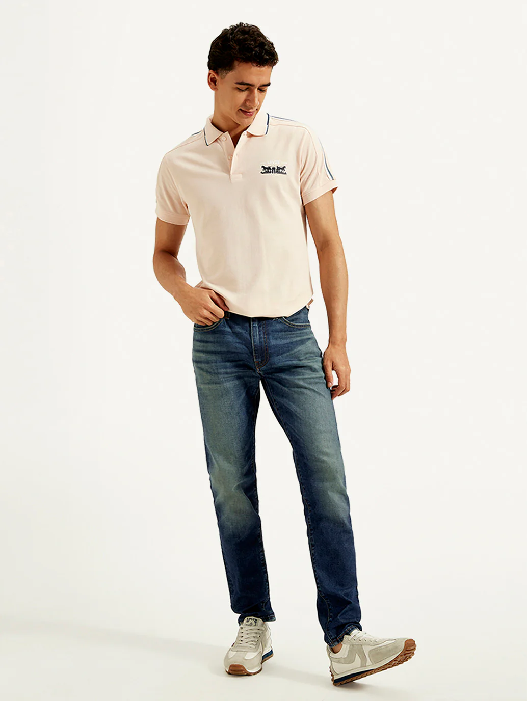 Men's 512 Blue Slim Tapered Fit Mid Rise Jeans
