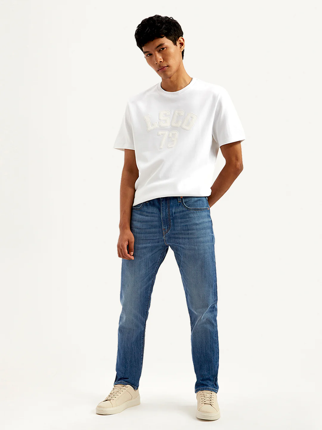 Men's 512 Blue Slim Tapered Fit Mid Rise Jeans