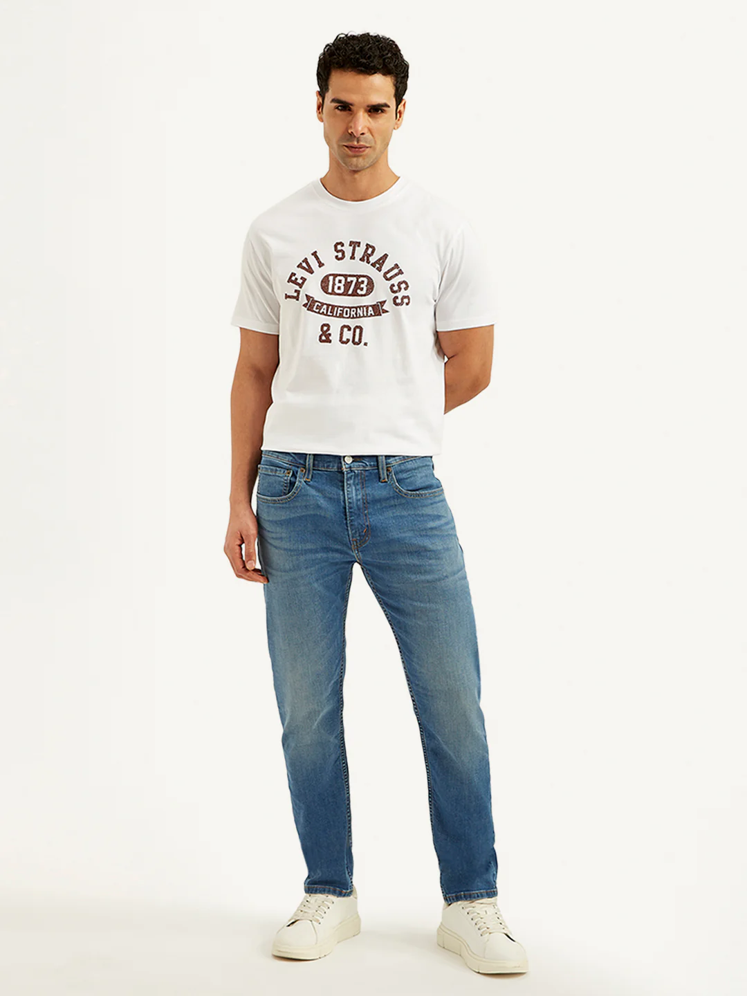 Men's 512 Blue Slim Tapered Fit Mid Rise Jeans - Image 2
