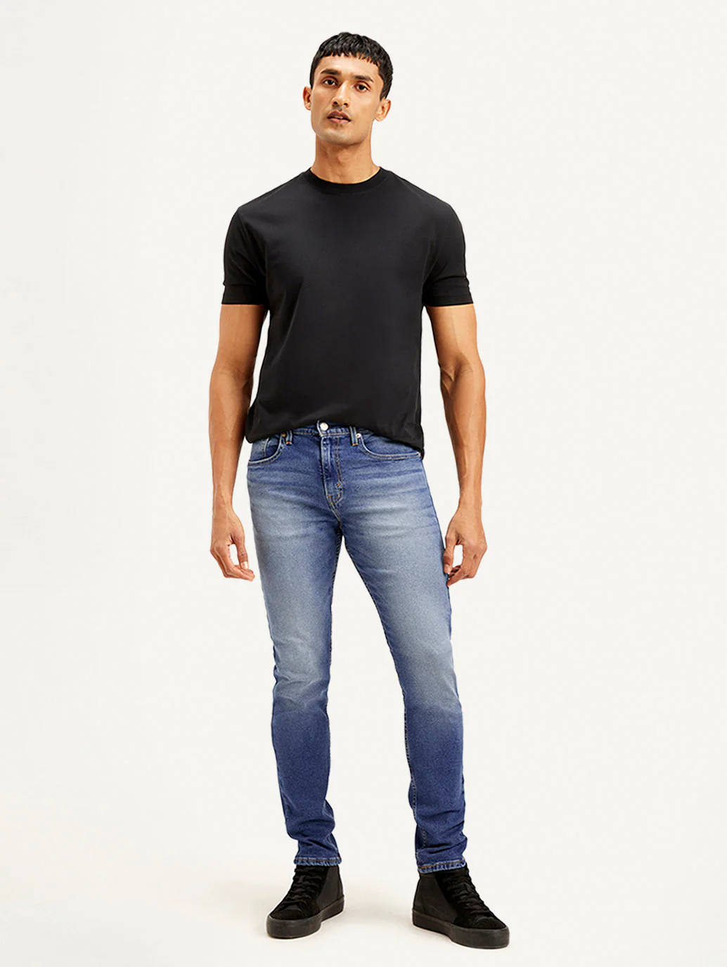 Men's 512 Blue Slim Tapered Fit Mid Rise Jeans
