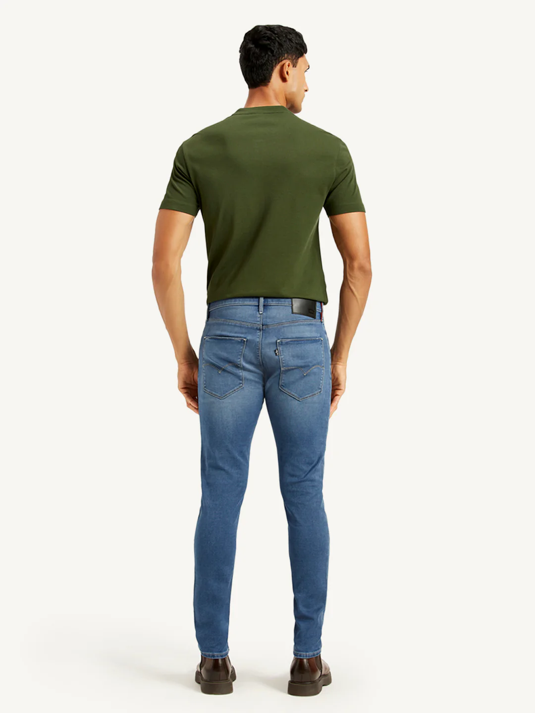 Men's Redloop 512 Blue Slim Tapered Fit Mid Rise Jeans - Image 3