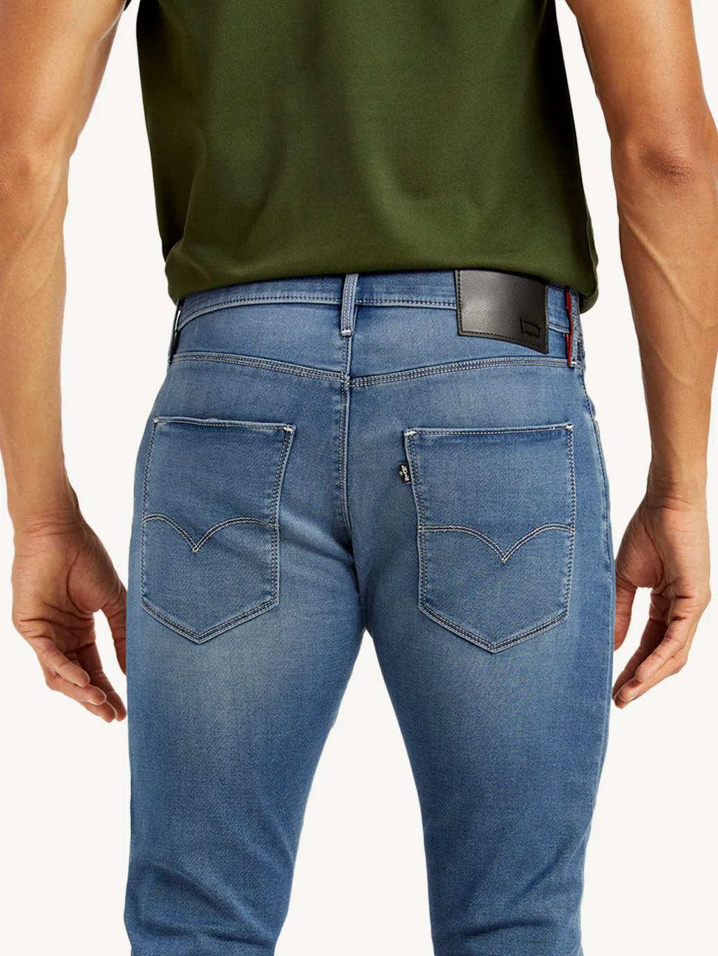 Men's Redloop 512 Blue Slim Tapered Fit Mid Rise Jeans - Image 5