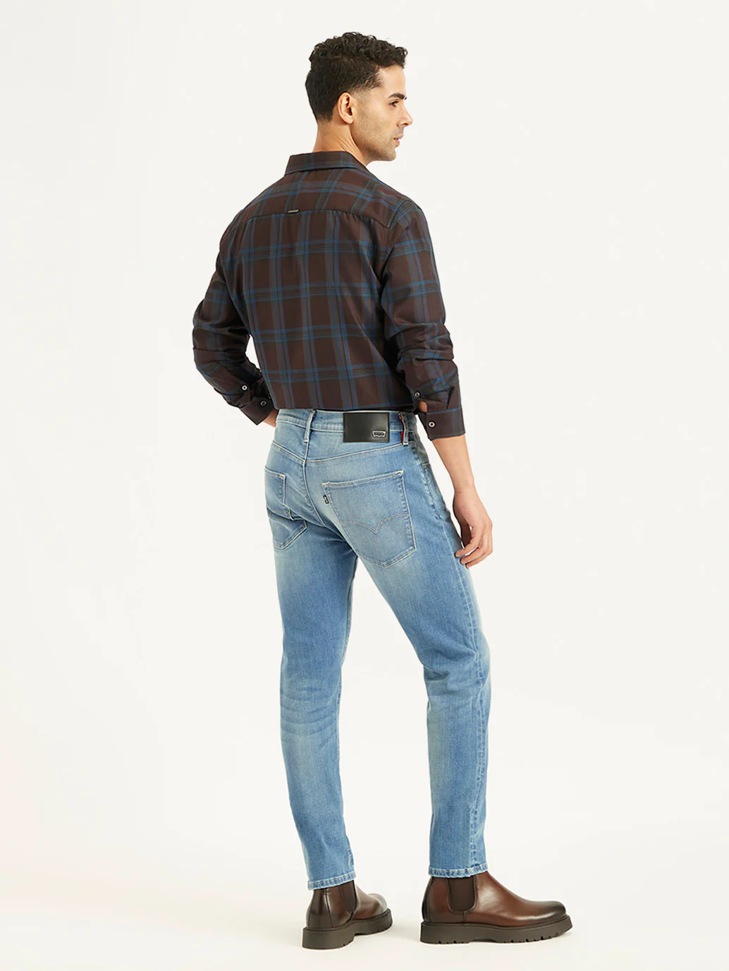 Men's Redloop 512 Blue Slim Tapered Fit Mid Rise Jeans - Image 2
