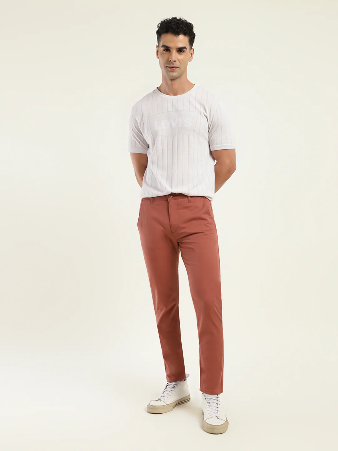 Men's 512 Slim Tapered Fit Brown Chinos - Image 2