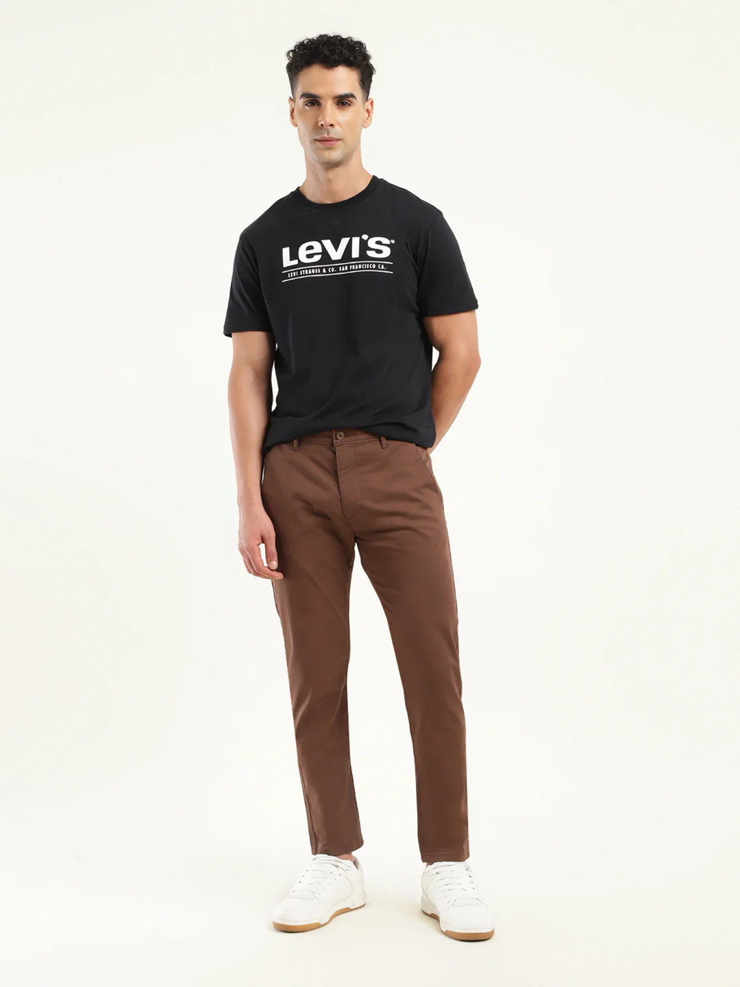 Men's 512 Slim Tapered Fit Brown Chinos - Image 2