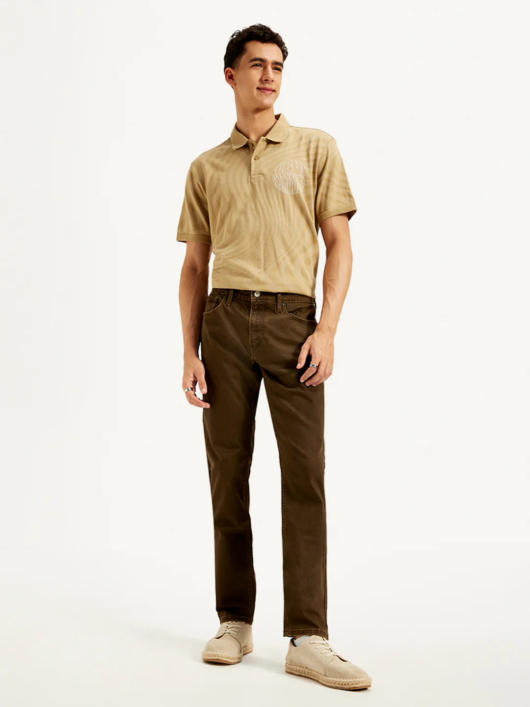 Men's 512 Brown Slim Tapered Fit Mid Rise Jeans