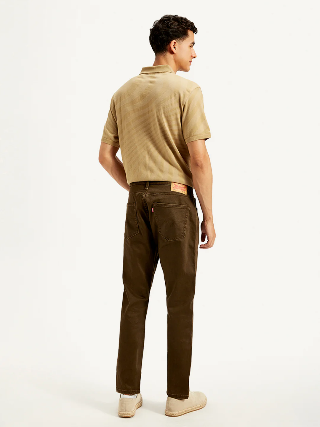 Men's 512 Brown Slim Tapered Fit Mid Rise Jeans - Image 3