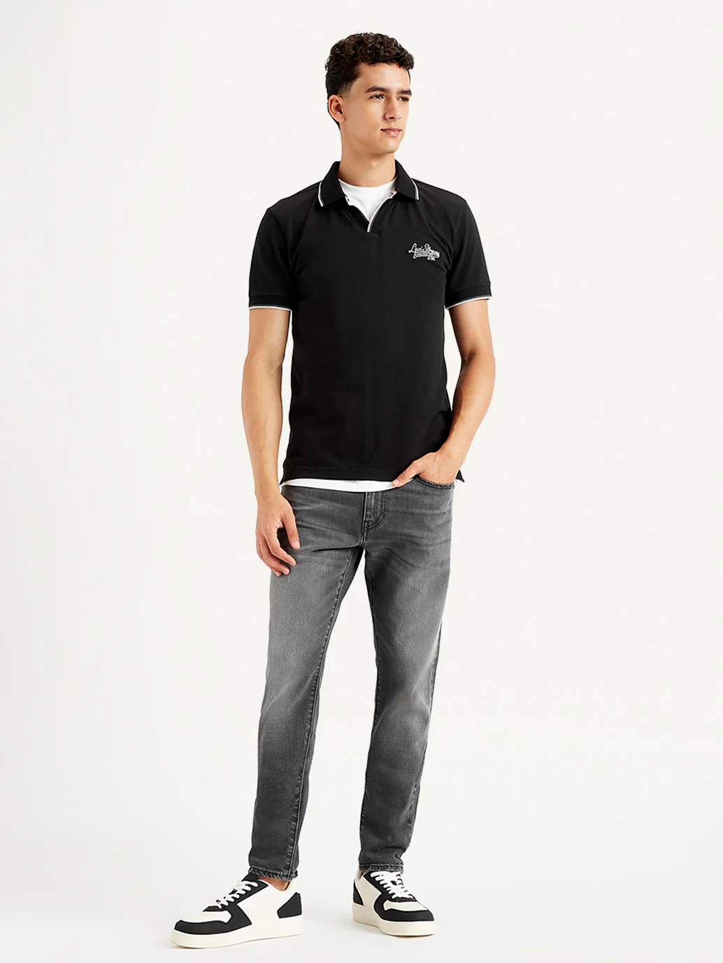 Men's 512 Charcoal Grey Slim Tapered Fit Mid Rise Jeans