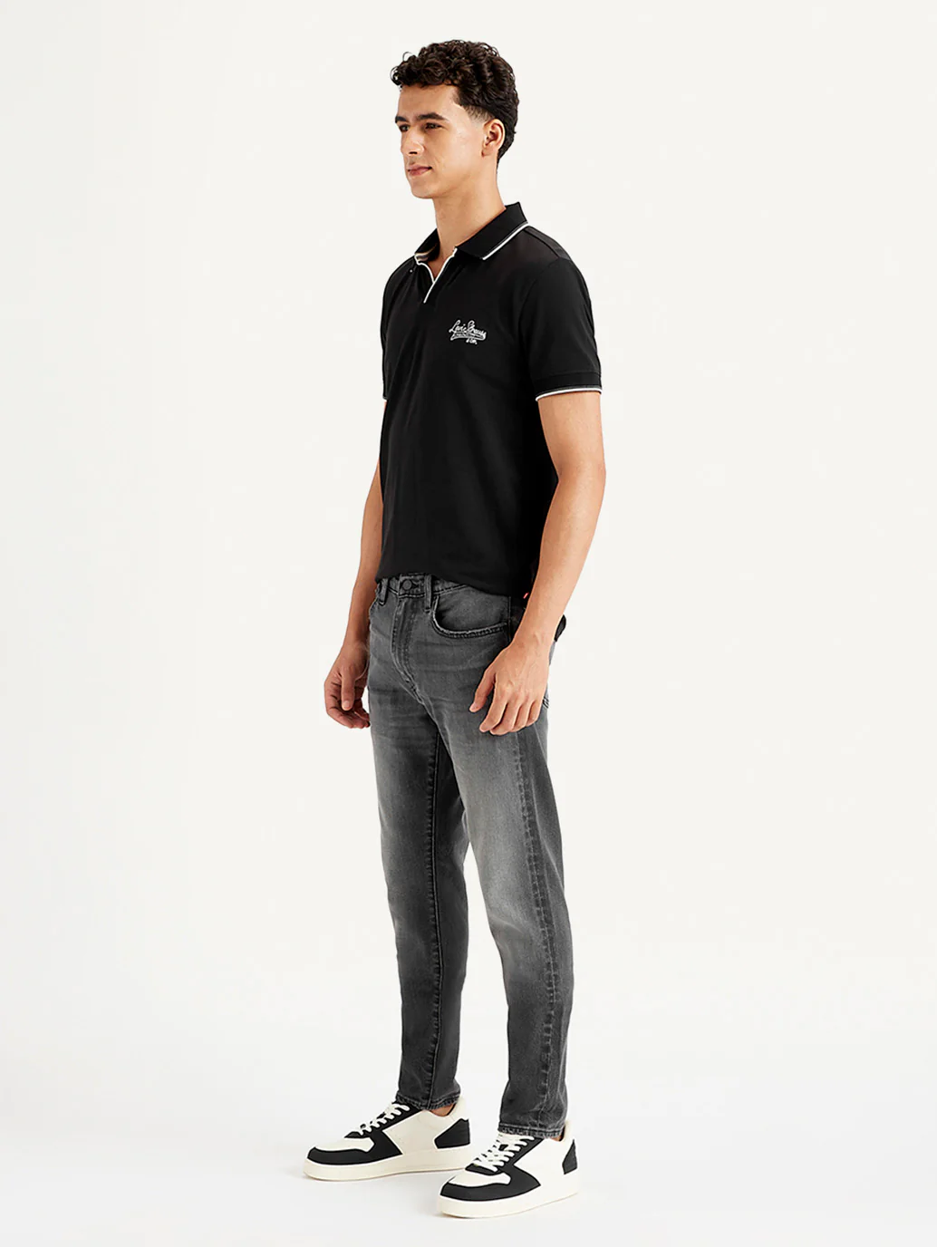 Men's 512 Charcoal Grey Slim Tapered Fit Mid Rise Jeans - Image 2