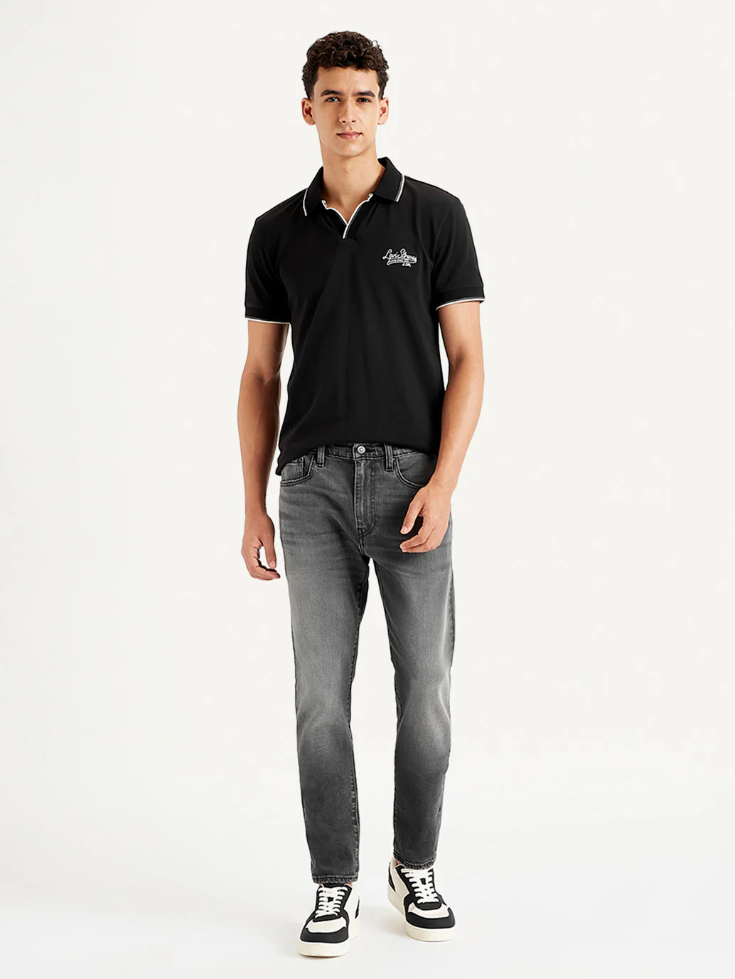 Men's 512 Charcoal Grey Slim Tapered Fit Mid Rise Jeans - Image 3