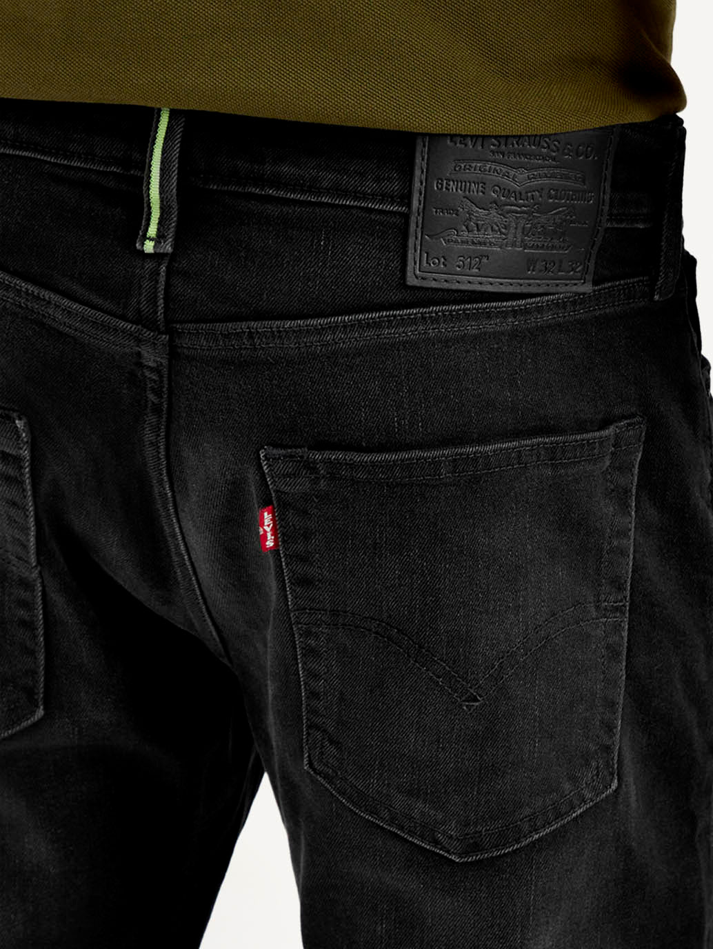 Men's 512 Grey Slim Tapered Fit Mid Rise Jeans - Image 5