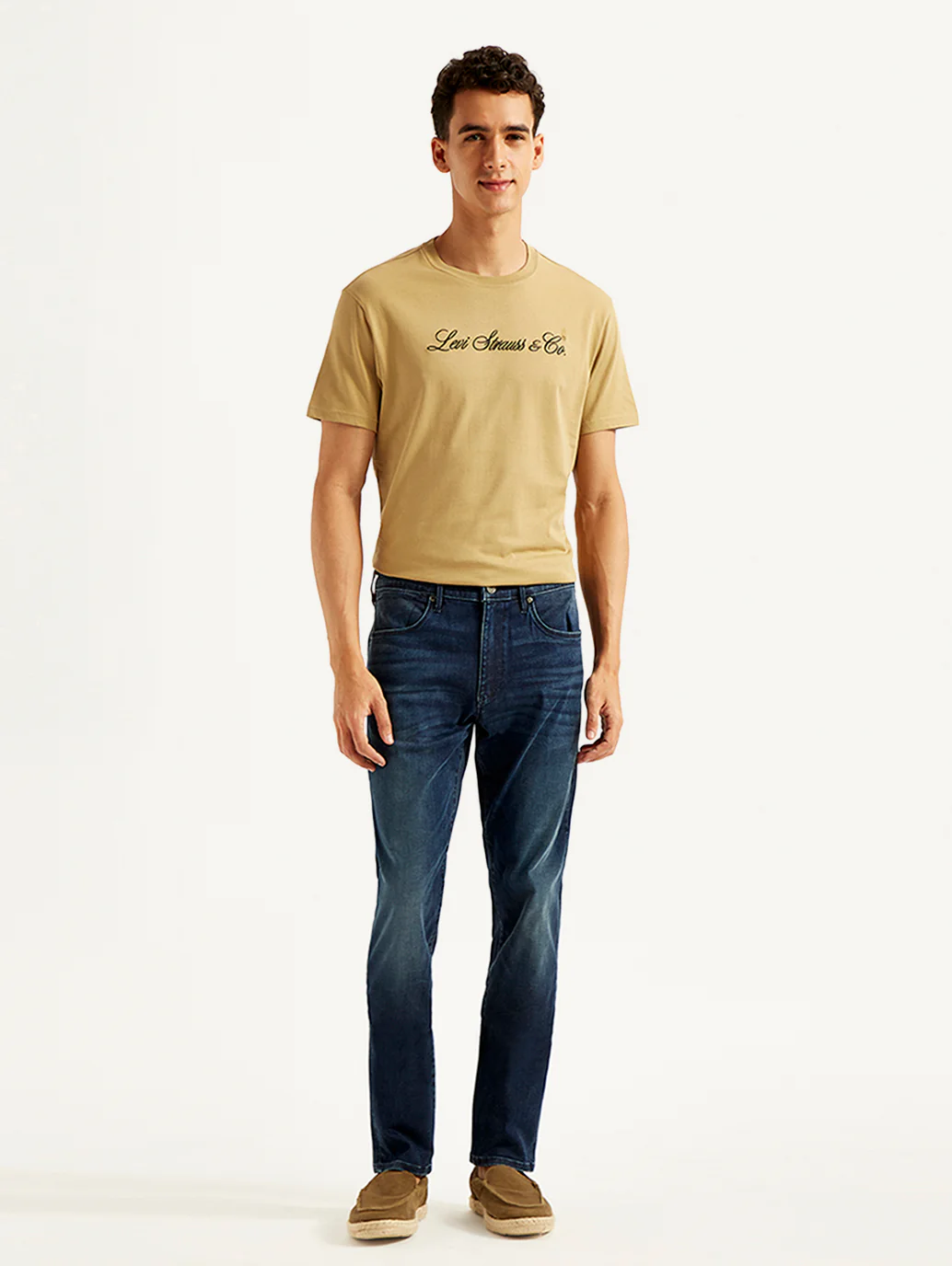 Men's Redloop 512 Dark Blue Slim Tapered Fit Mid Rise Jeans - Image 3