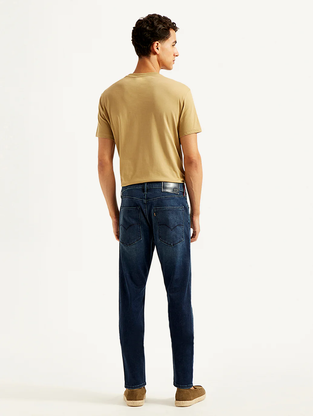 Men's Redloop 512 Dark Blue Slim Tapered Fit Mid Rise Jeans - Image 5
