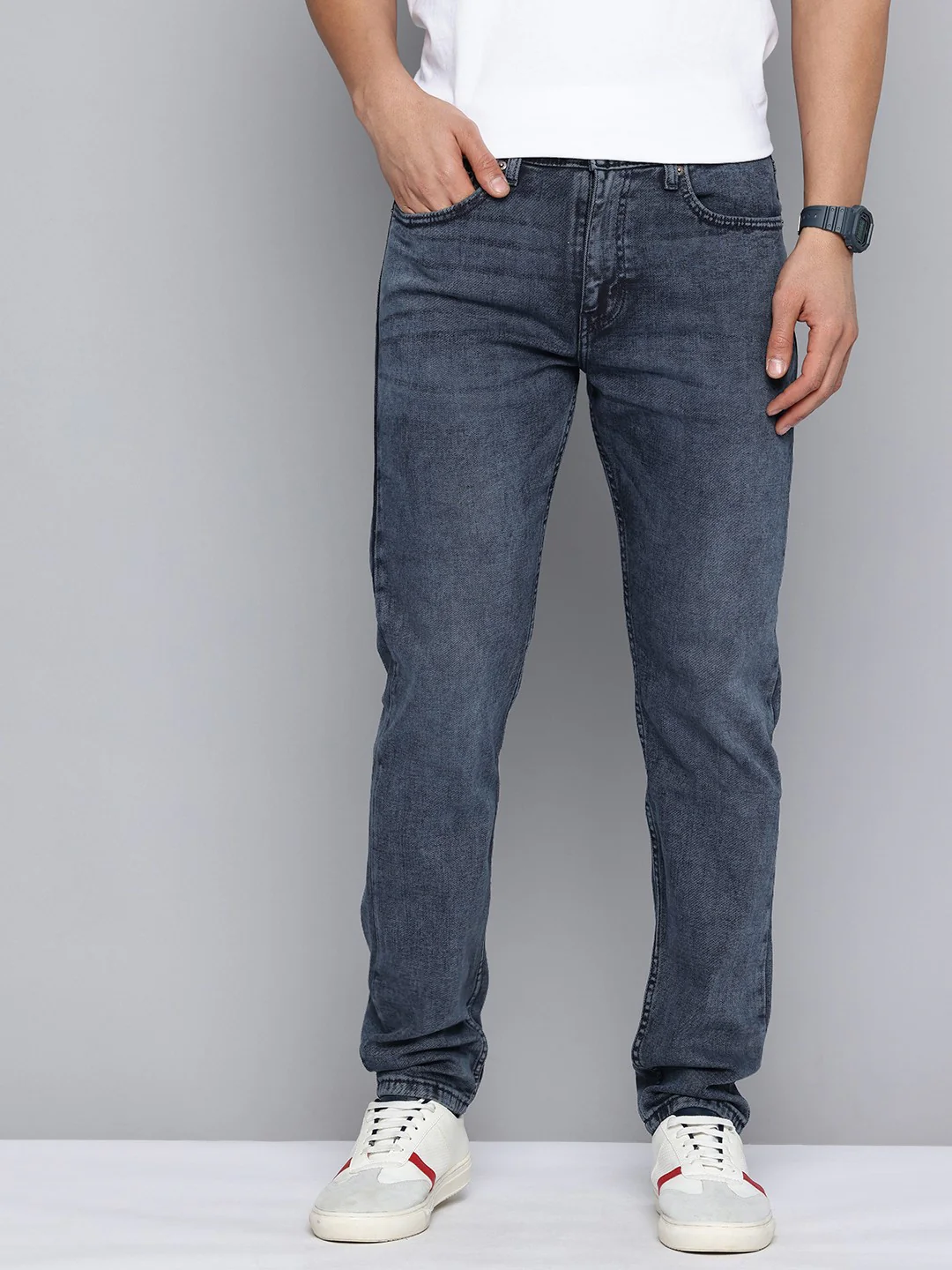 Men's 512 Blue Slim Tapered Fit Mid Rise Jeans - Image 2
