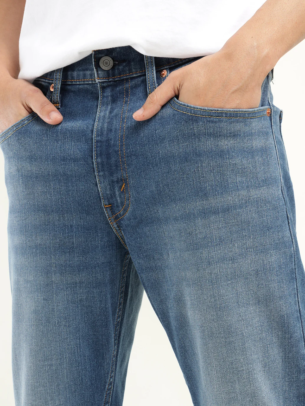 Men's 512 Dark Blue Slim Tapered Fit Mid Rise Jeans - Image 3