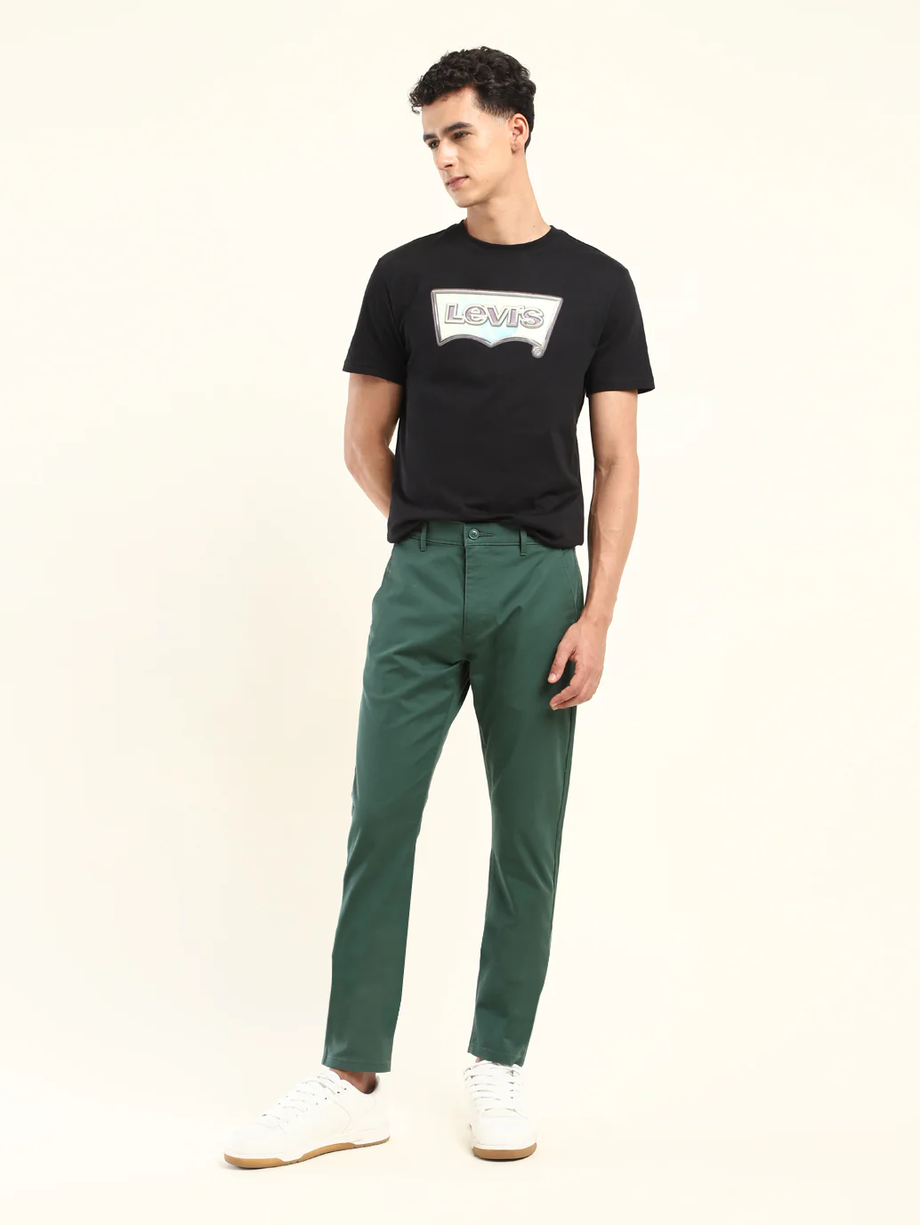Men's 512 Slim Tapered Fit Green Chinos - Image 2