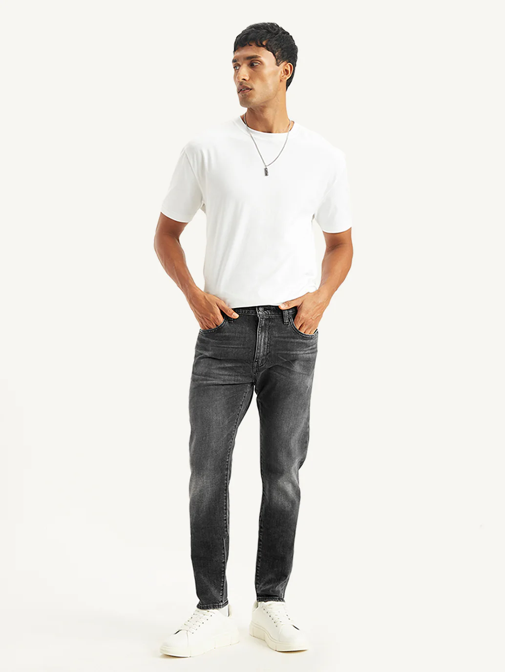 Men's 512 Grey Slim Tapered Fit Mid Rise Jeans - Image 2