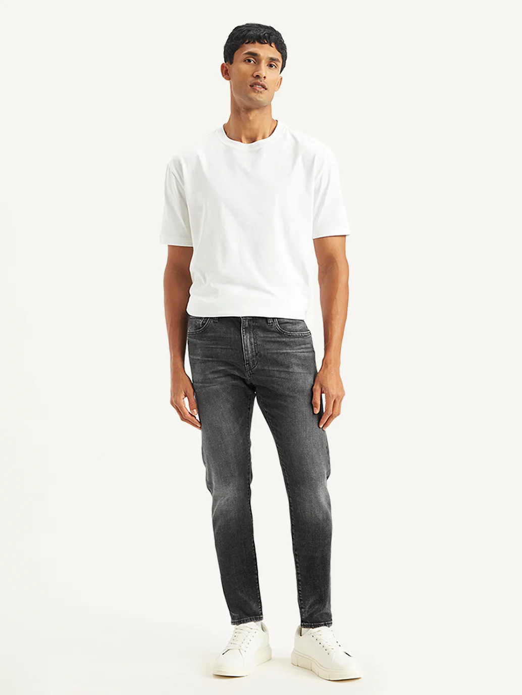 Men's 512 Grey Slim Tapered Fit Mid Rise Jeans - Image 3