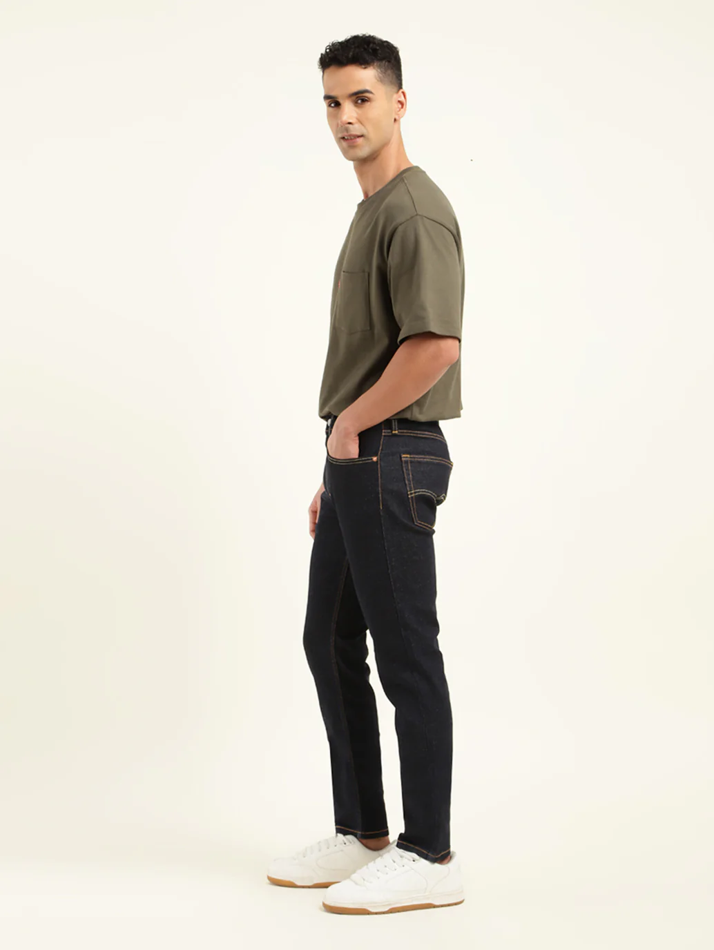 Men's 512 Indigo Slim Tapered Fit Mid Rise Jeans - Image 5