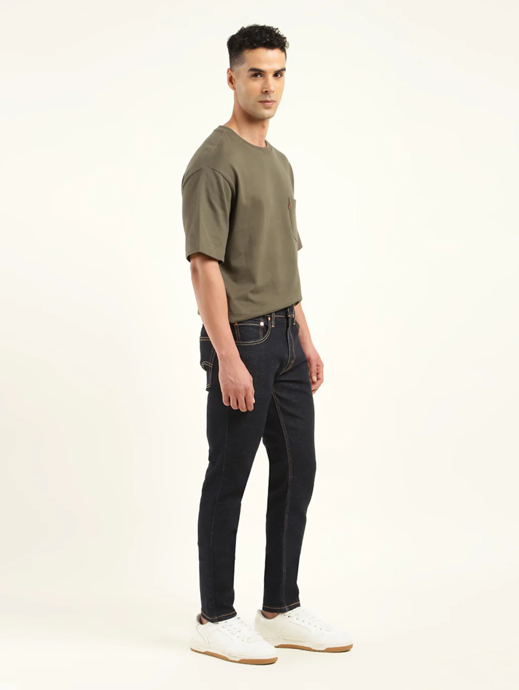 Men's 512 Indigo Slim Tapered Fit Mid Rise Jeans - Image 6