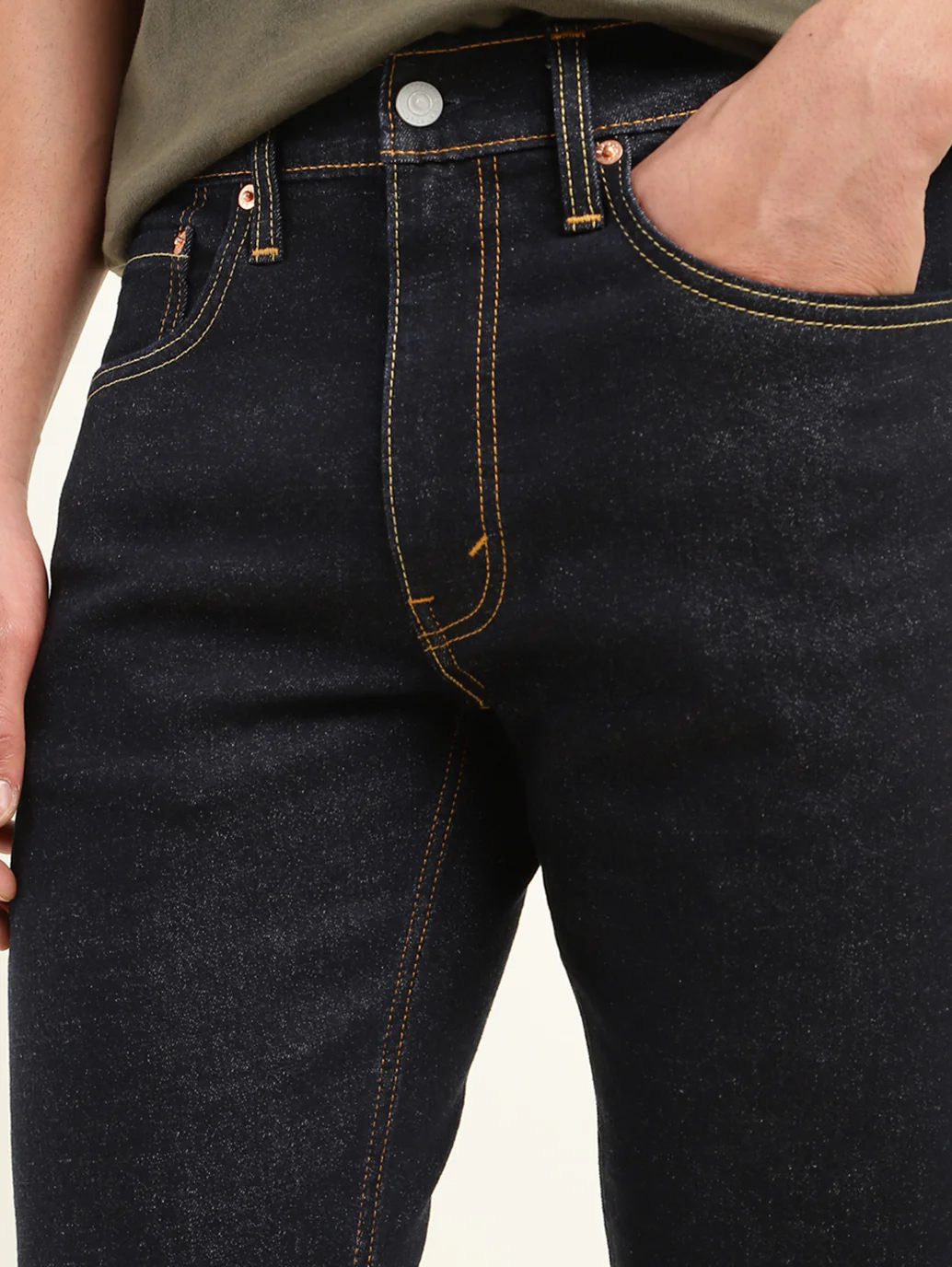 Men's 512 Indigo Slim Tapered Fit Mid Rise Jeans - Image 7