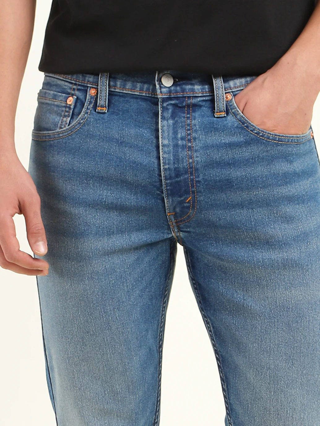Men's 512 Indigo Slim Tapered Fit Mid Rise Jeans - Image 6