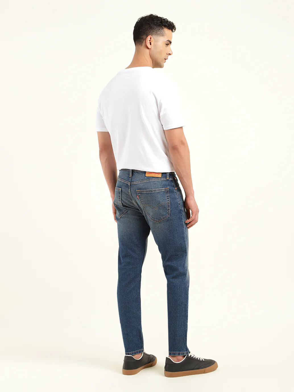 Men's 512 Blue Slim Tapered Fit Mid Rise Jeans - Image 6