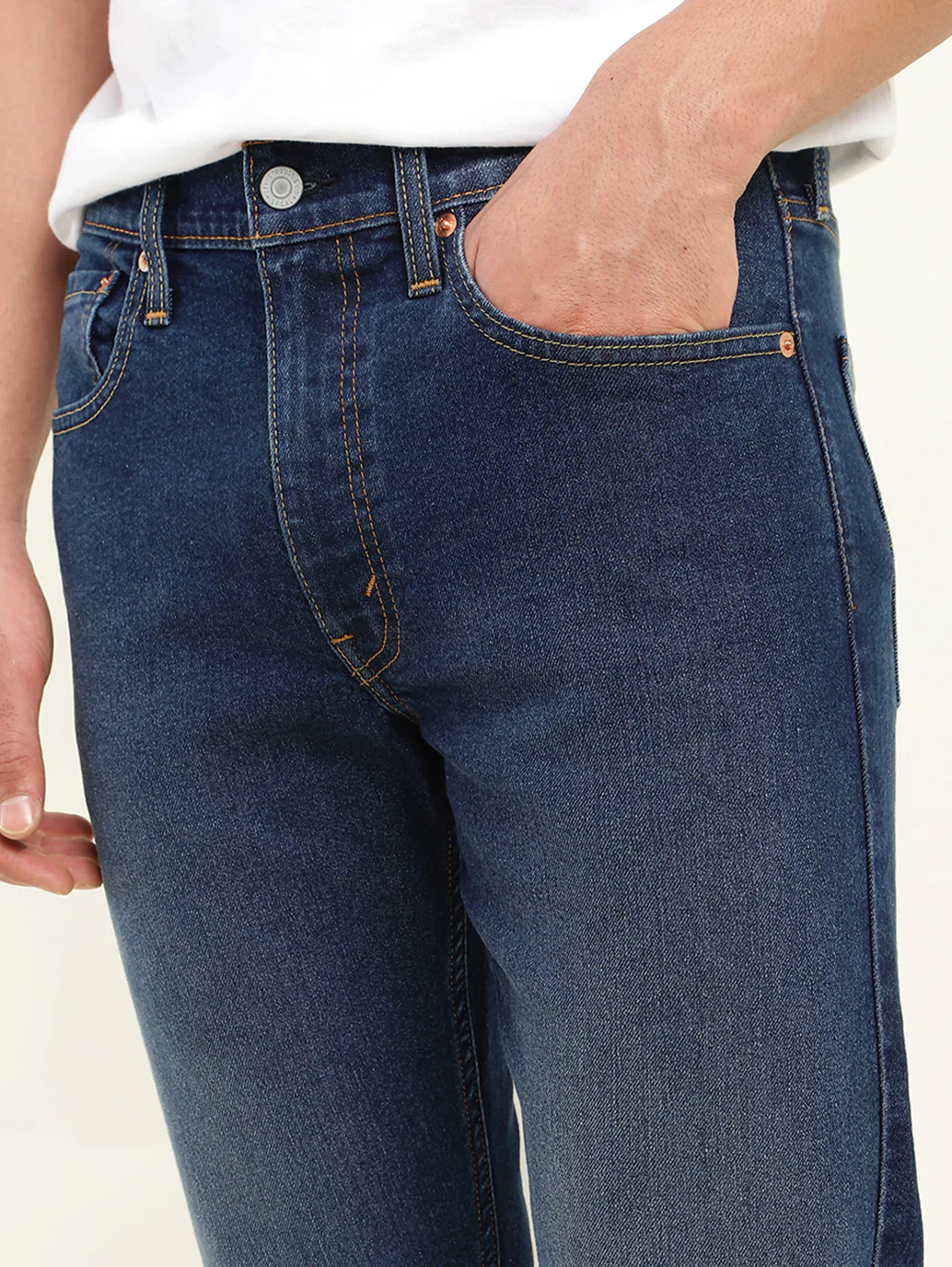 Men's 512 Indigo Slim Tapered Fit Mid Rise Jeans - Image 6