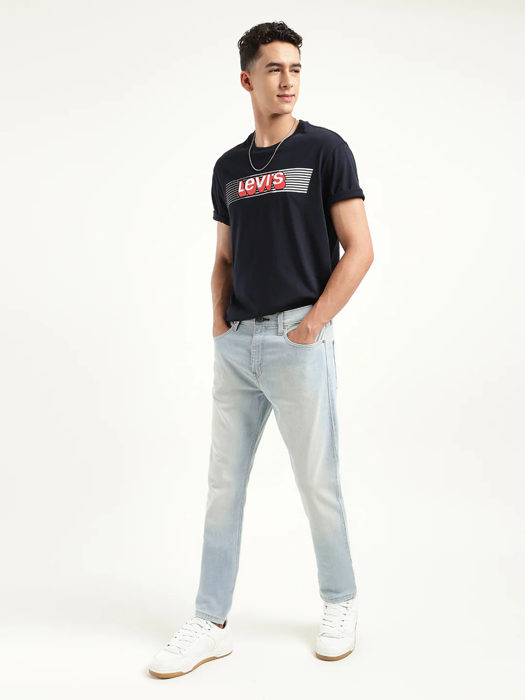Men's 512 Blue Slim Tapered Fit Mid Rise Jeans