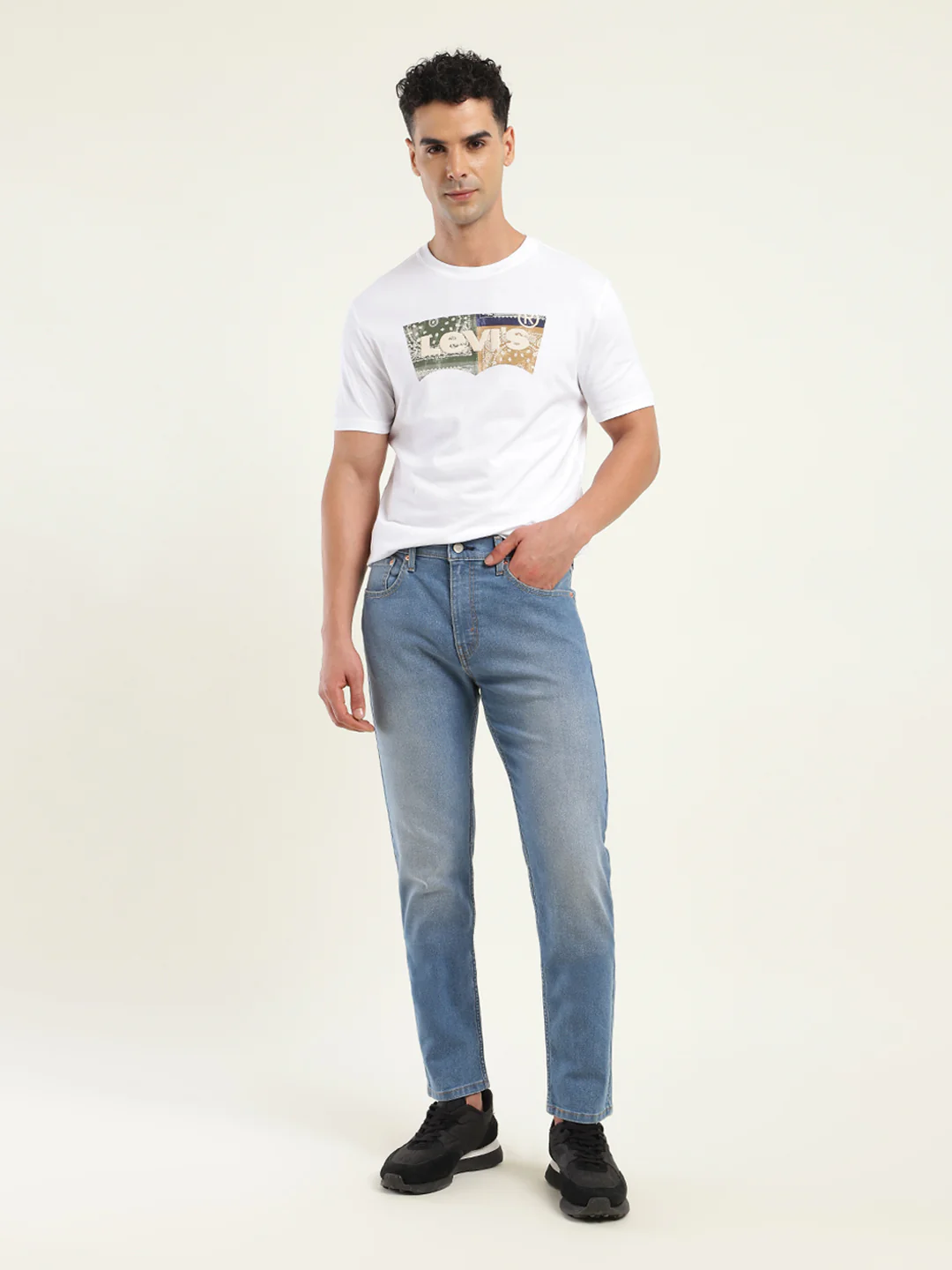 Men's 512 Blue Slim Tapered Fit Mid Rise Jeans