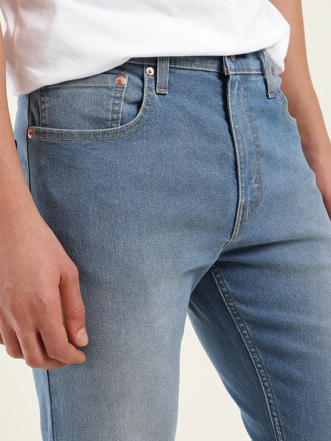 Men's 512 Blue Slim Tapered Fit Mid Rise Jeans - Image 5
