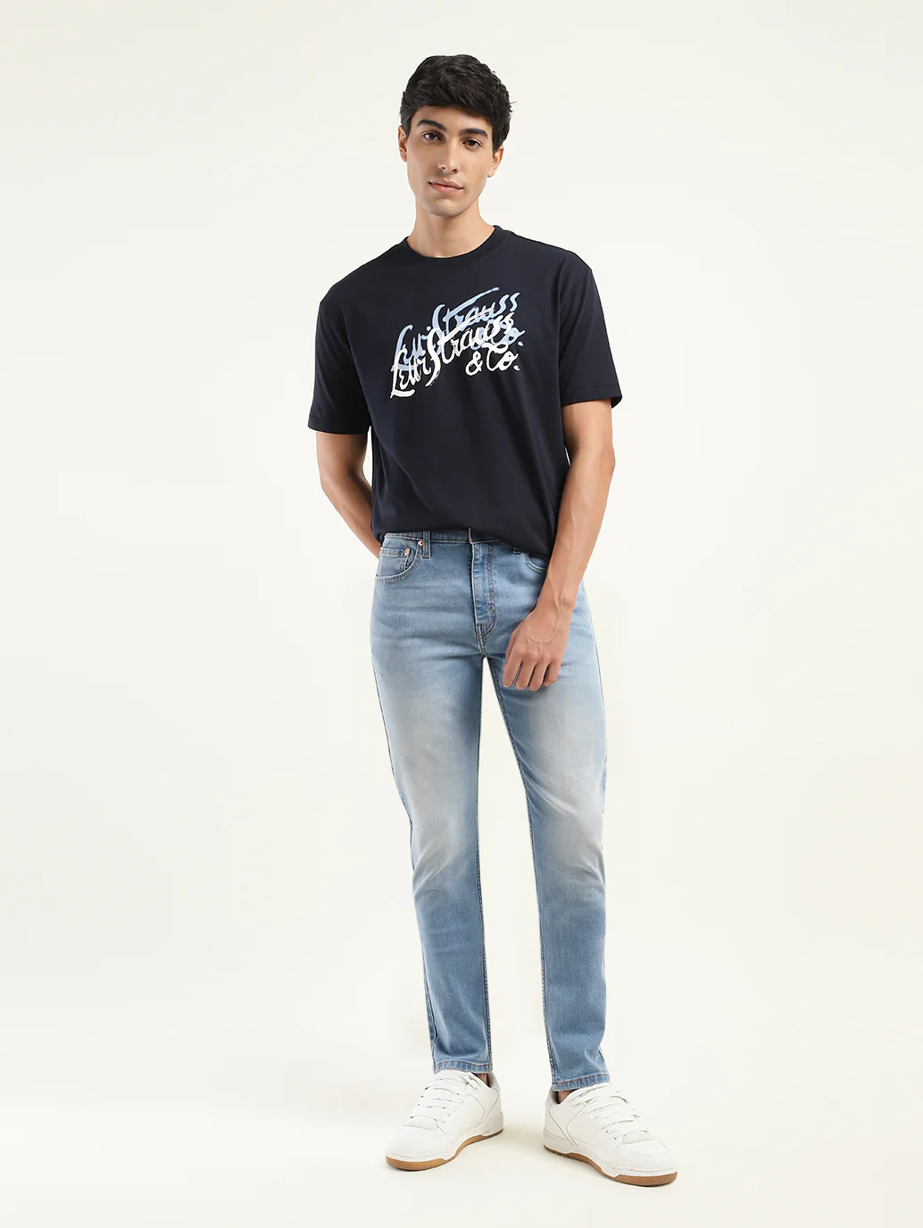 Men's 512 Blue Slim Tapered Fit Mid Rise Jeans - Image 2
