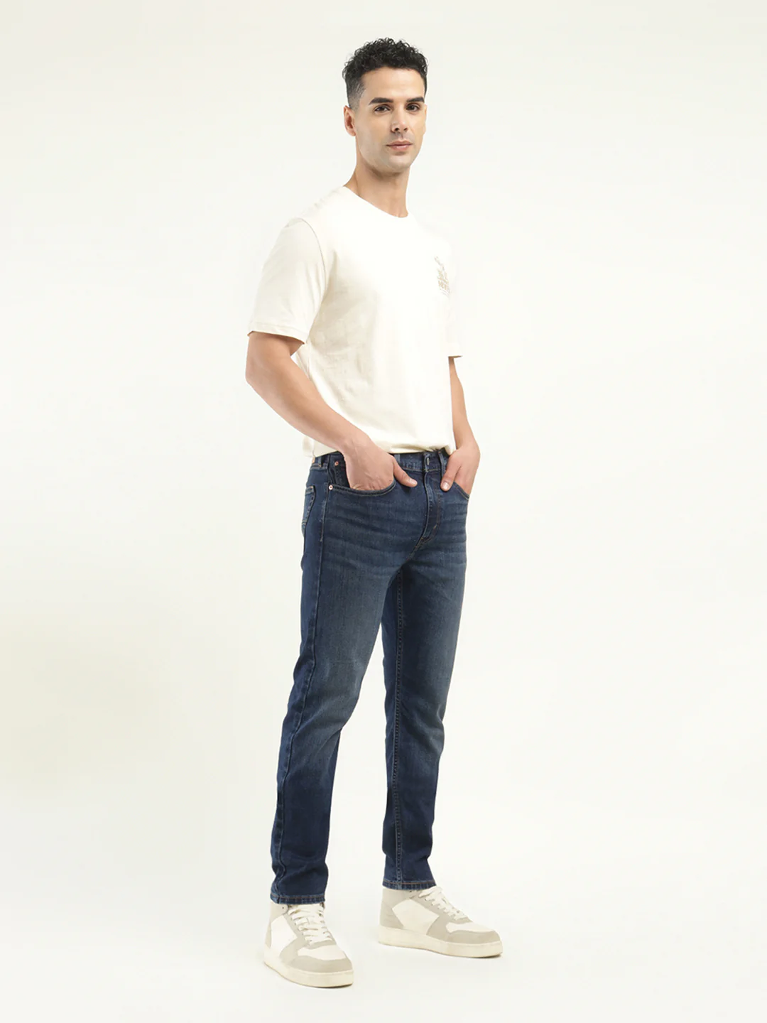 Men's 512 Indigo Slim Tapered Fit Mid Rise Jeans - Image 6