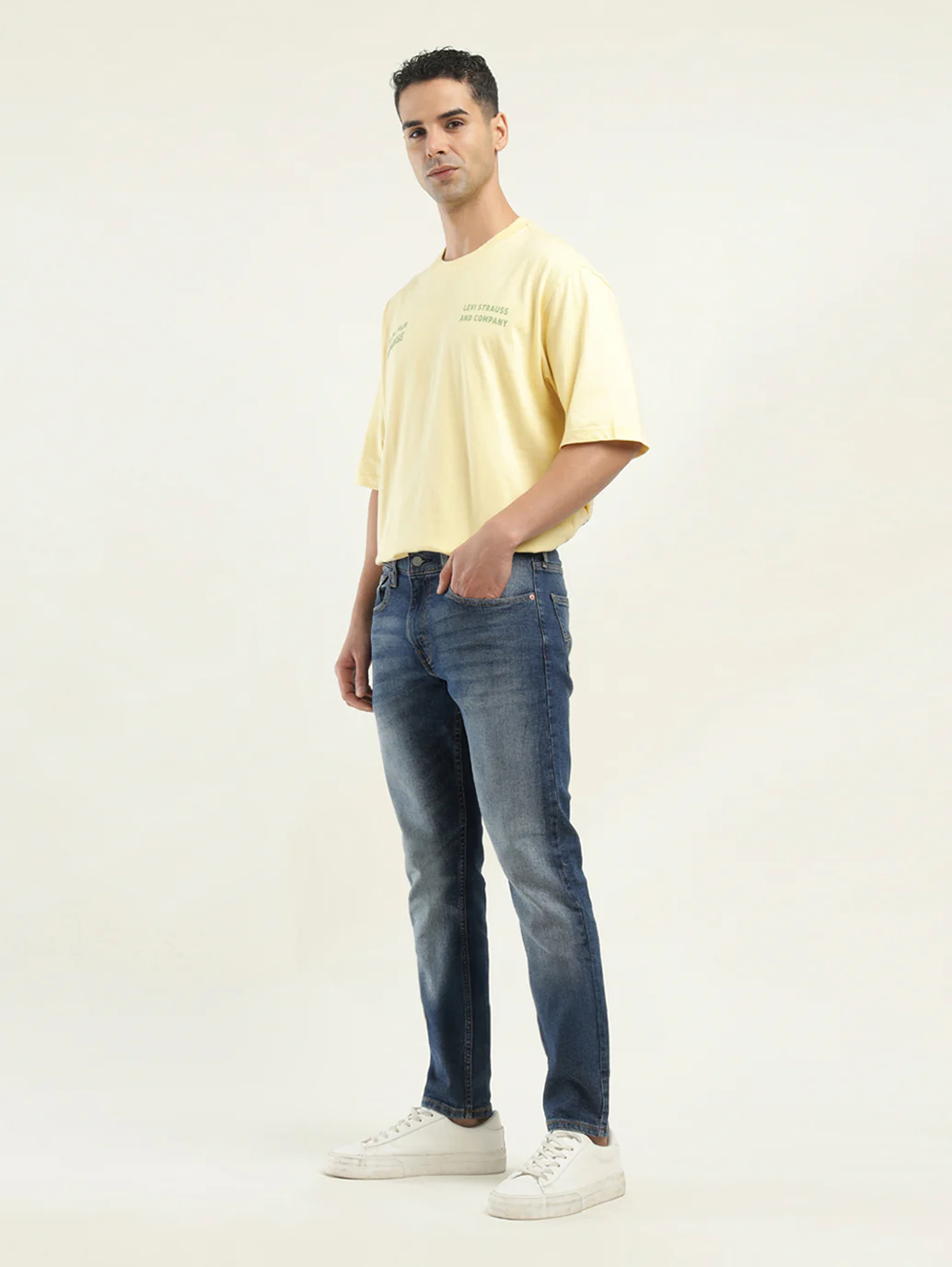 Men's 512 Indigo Slim Tapered Fit Mid Rise Jeans - Image 6