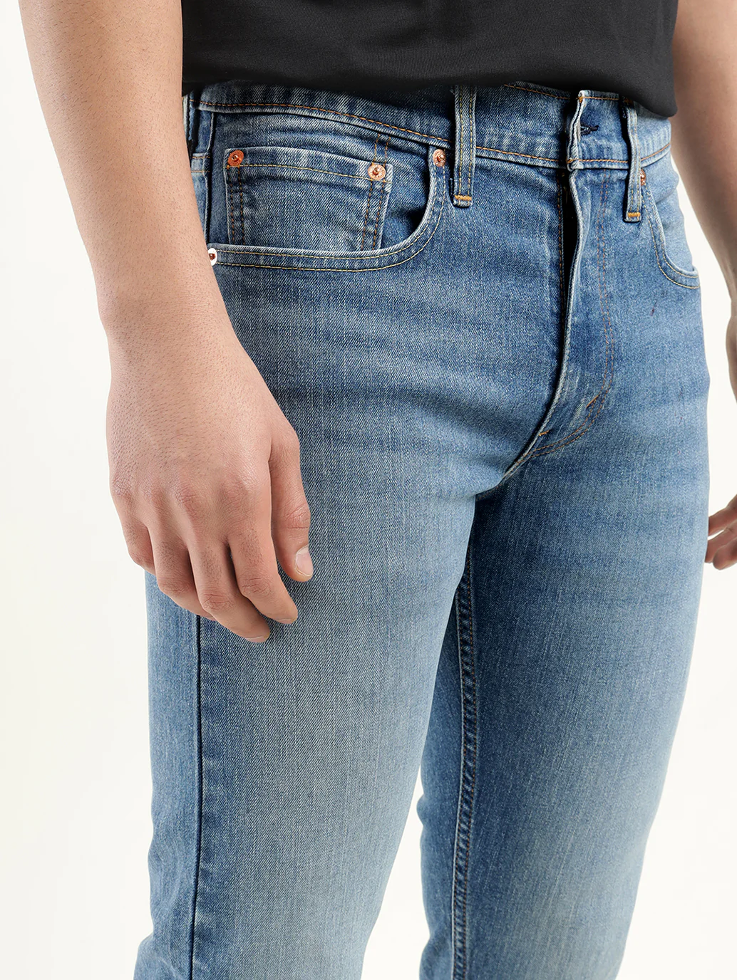 Men's 512 Indigo Slim Tapered Fit Mid Rise Jeans - Image 5