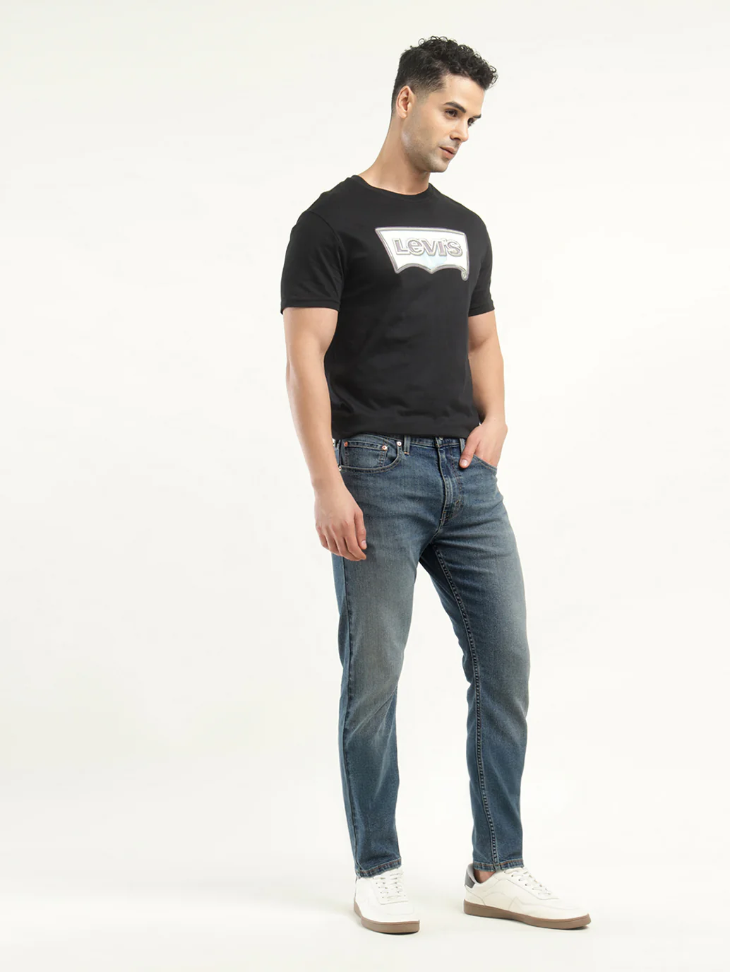 Men's 512 Indigo Slim Tapered Fit Mid Rise Jeans - Image 6