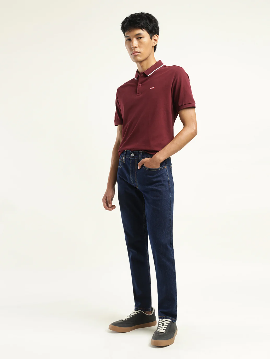 Men's 512 Indigo Slim Tapered Fit Mid Rise Jeans - Image 6
