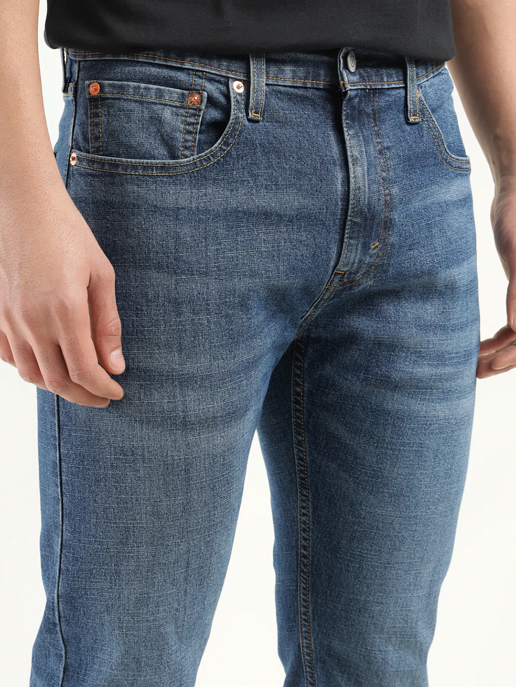 Men's 512 Indigo Slim Tapered Fit Mid Rise Jeans - Image 5