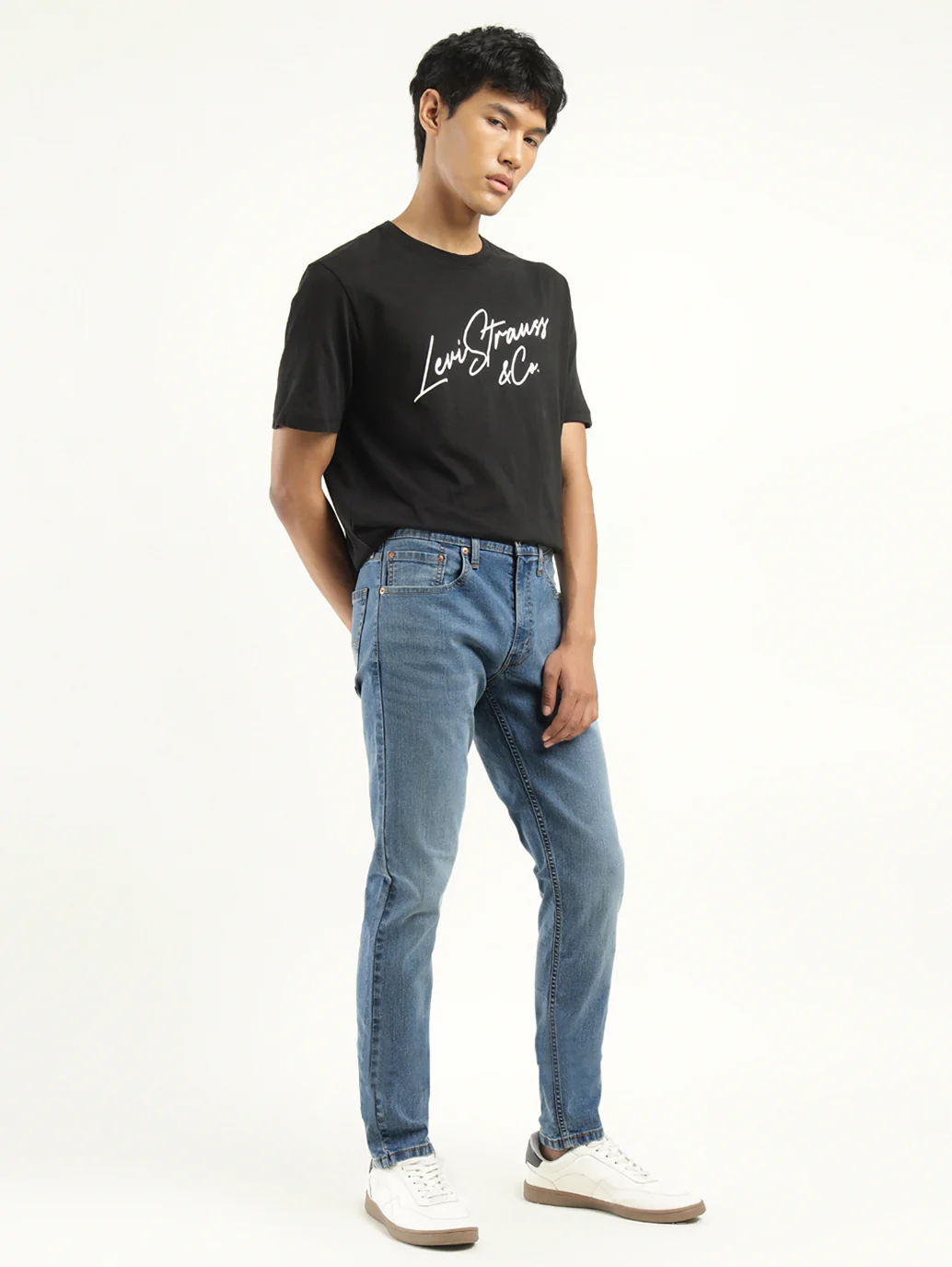 Men's 512 Indigo Slim Tapered Fit Mid Rise Jeans - Image 6