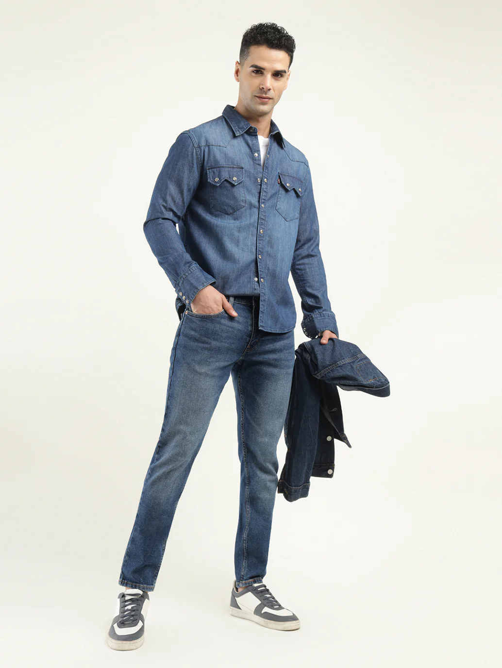 Men's 512 Indigo Slim Tapered Fit Mid Rise Jeans