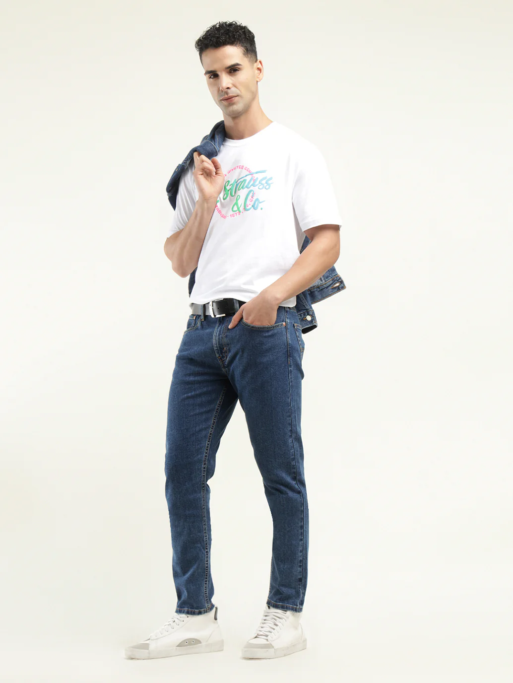 Men's 512 Indigo Slim Tapered Fit Mid Rise Jeans
