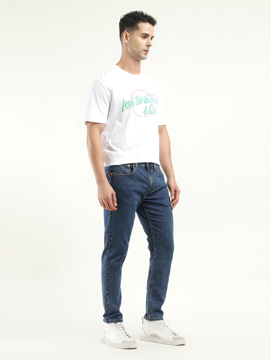 Men's 512 Indigo Slim Tapered Fit Mid Rise Jeans - Image 3