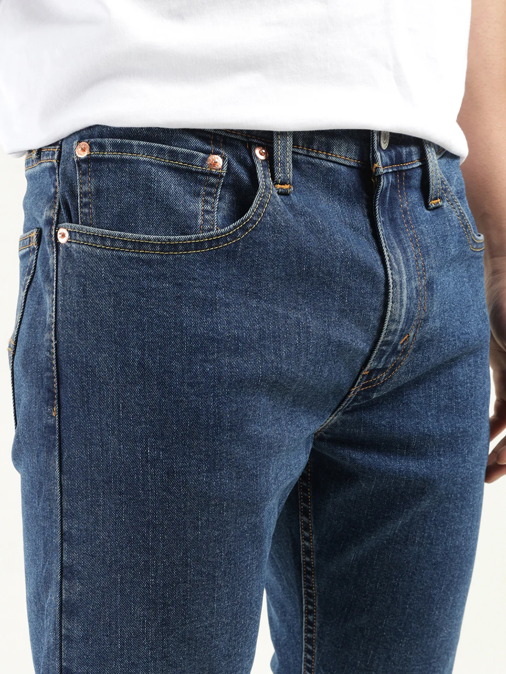Men's 512 Indigo Slim Tapered Fit Mid Rise Jeans - Image 6